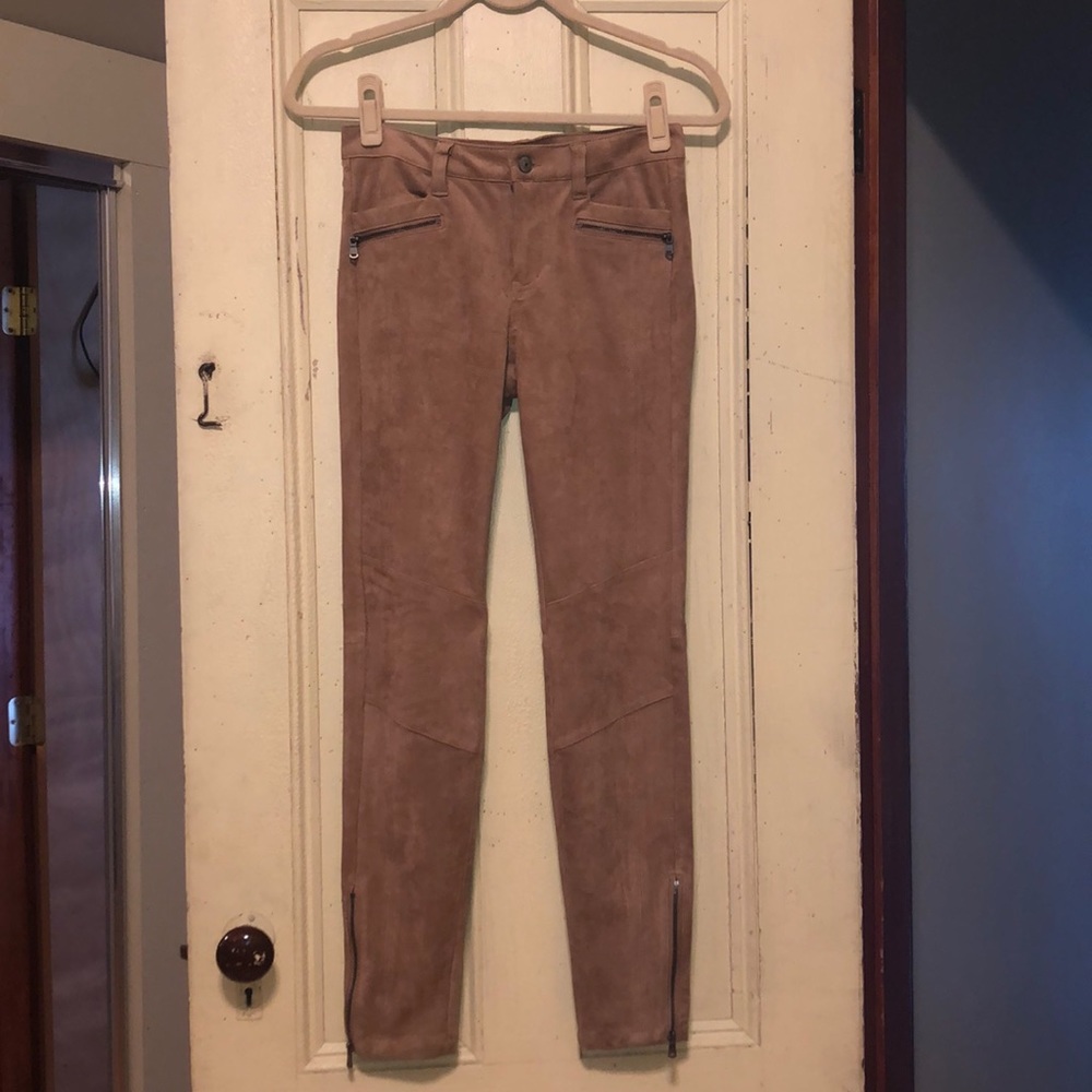 Tan Faux Suede Pants from H&M